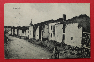 Ansichtskarte AK Beauclair 1915 Ruine Fassaden Soldat WKI Frankreich France 55 Meuse